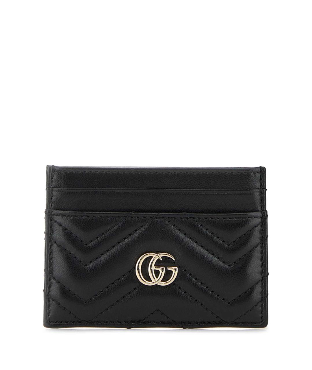 GUCCI Черный кожаный кардхолдер, фото 1