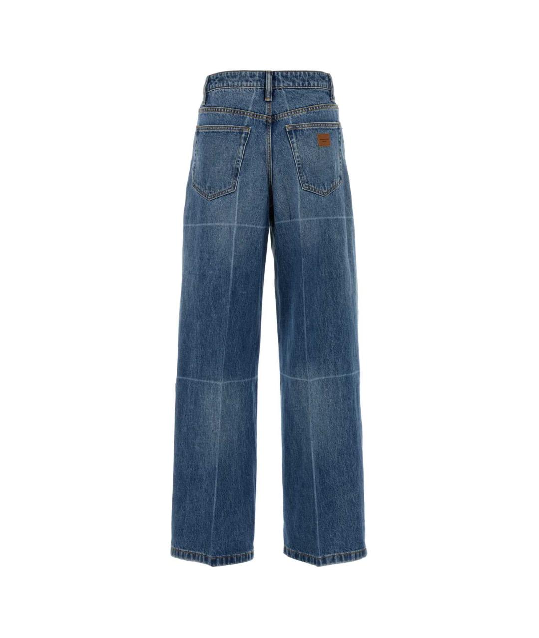 ALEXANDER WANG Синие хлопковые прямые джинсы, фото 2