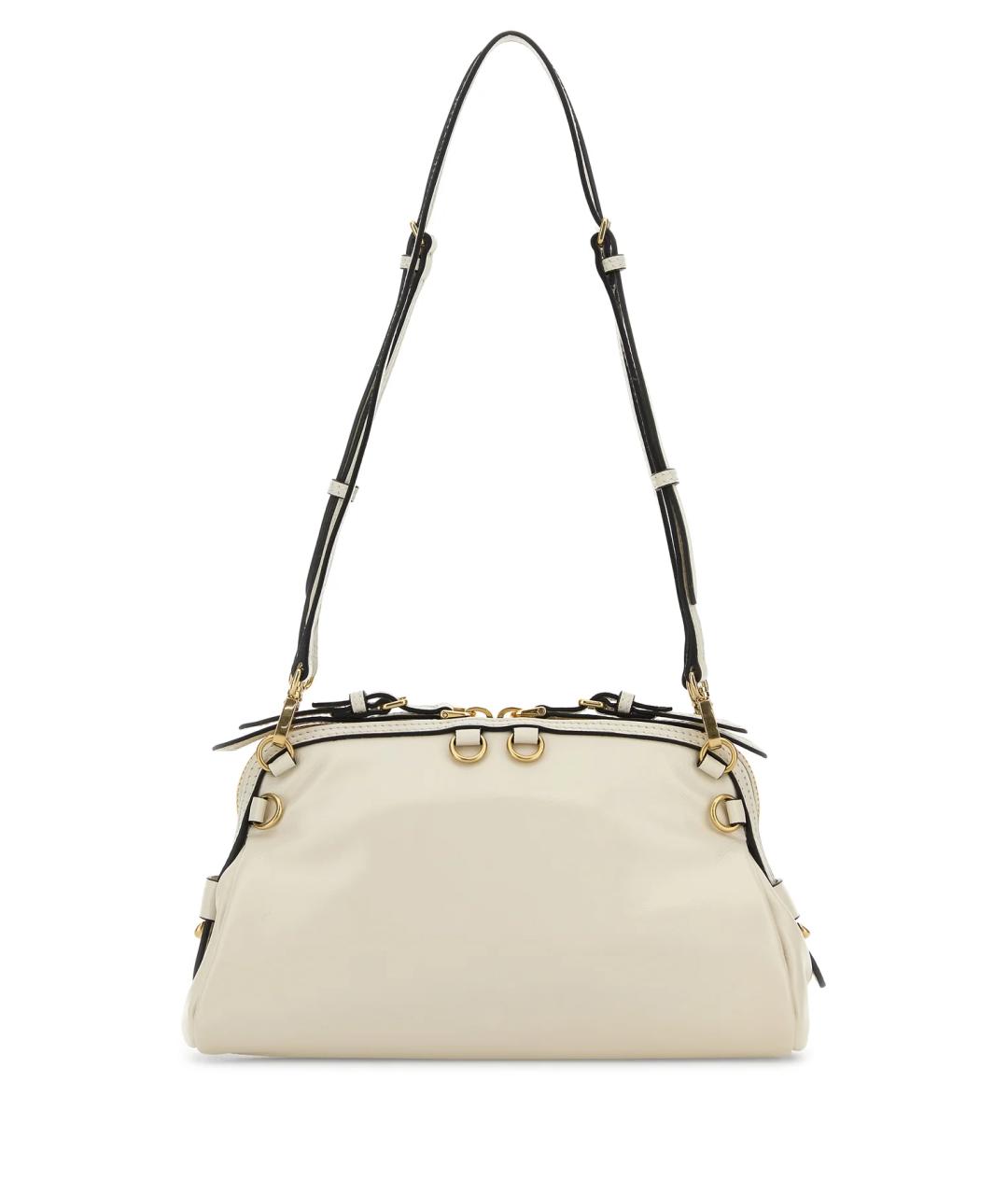 MIU MIU Белая кожаная сумка через плечо, фото 3