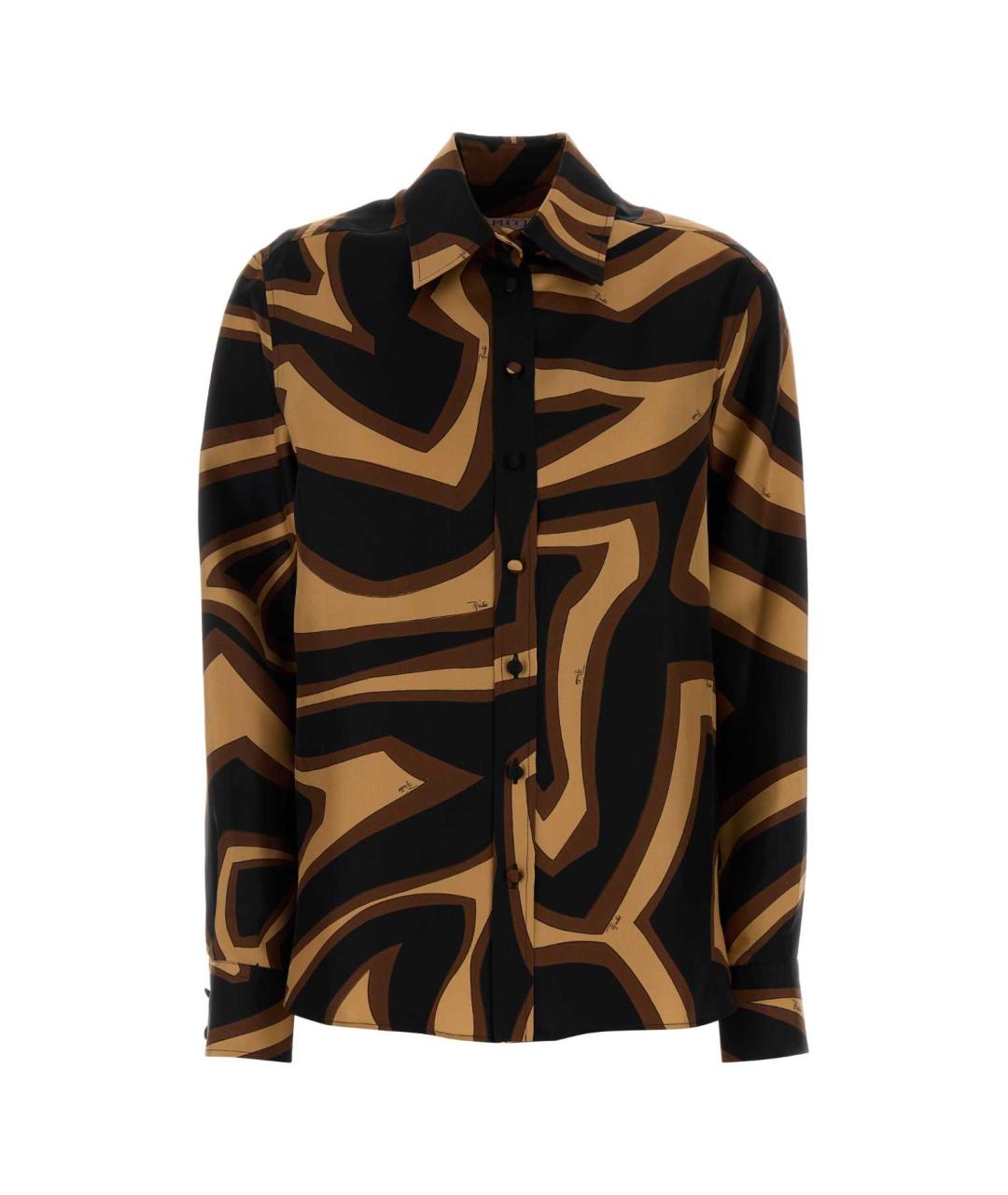 EMILIO PUCCI Мульти шелковая рубашка, фото 1