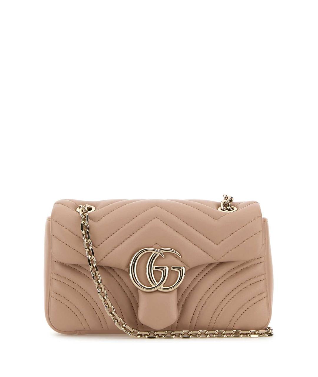 GUCCI Розовая кожаная сумка через плечо, фото 1