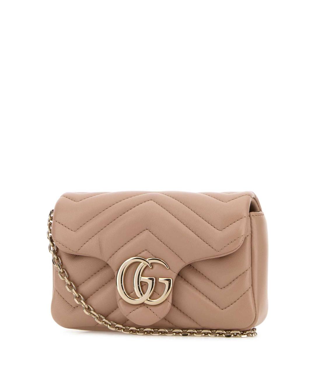 GUCCI Розовая кожаная сумка через плечо, фото 2