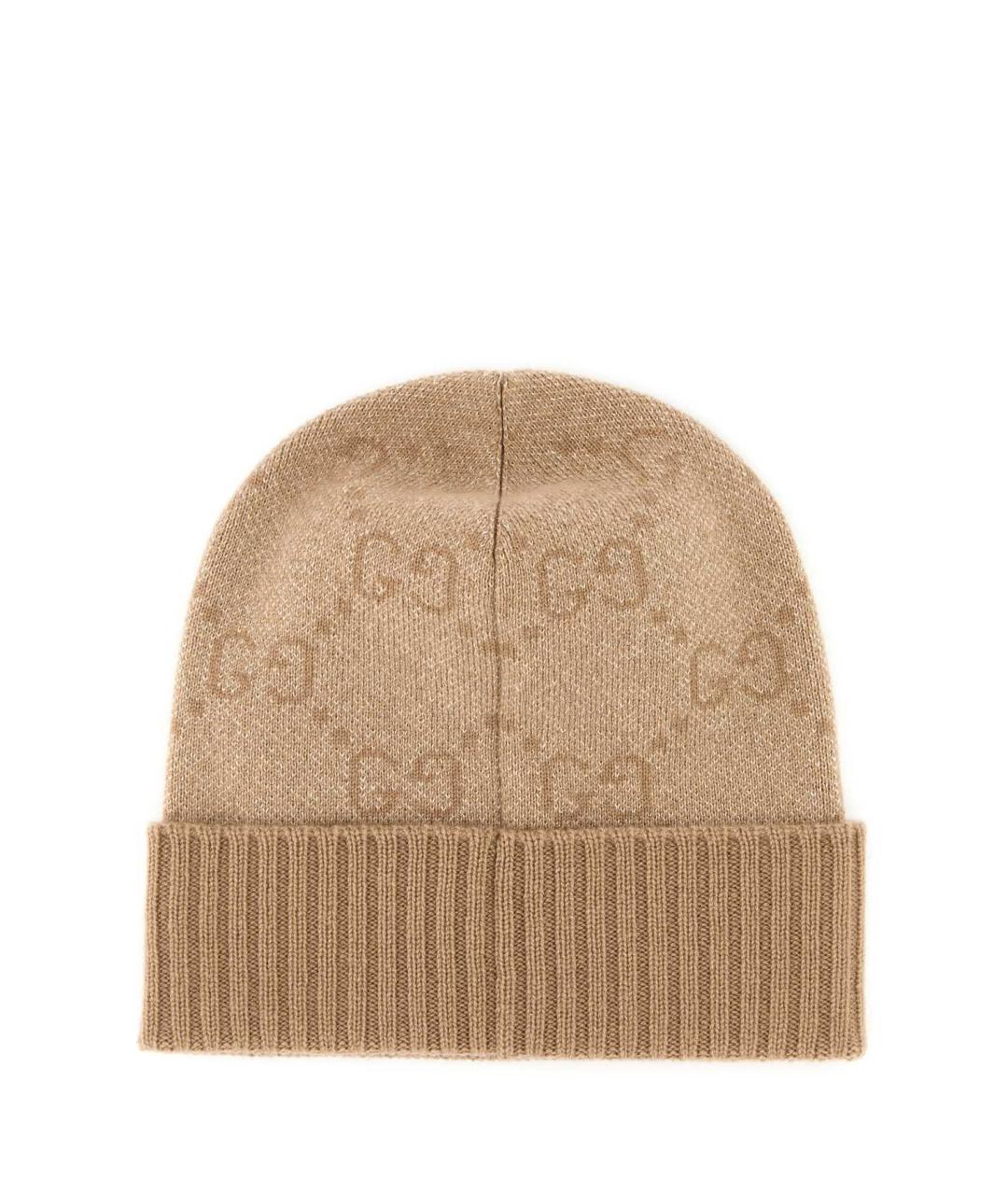 GUCCI Бежевая кашемировая шапка, фото 2