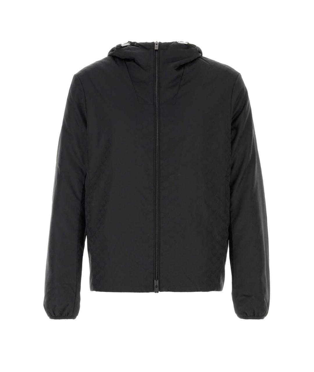 EMPORIO ARMANI Черная полиэстеровая куртка, фото 1