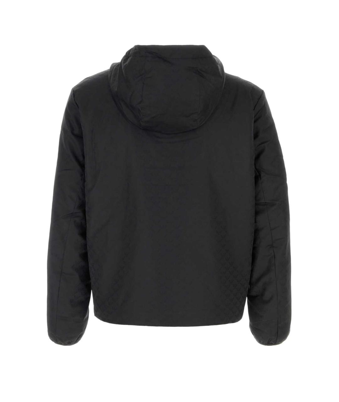 EMPORIO ARMANI Черная полиэстеровая куртка, фото 2