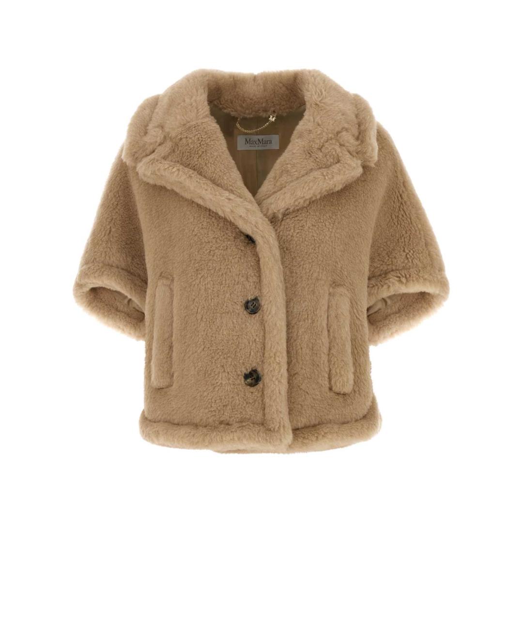 MAX MARA Бежевое шерстяное пальто, фото 1