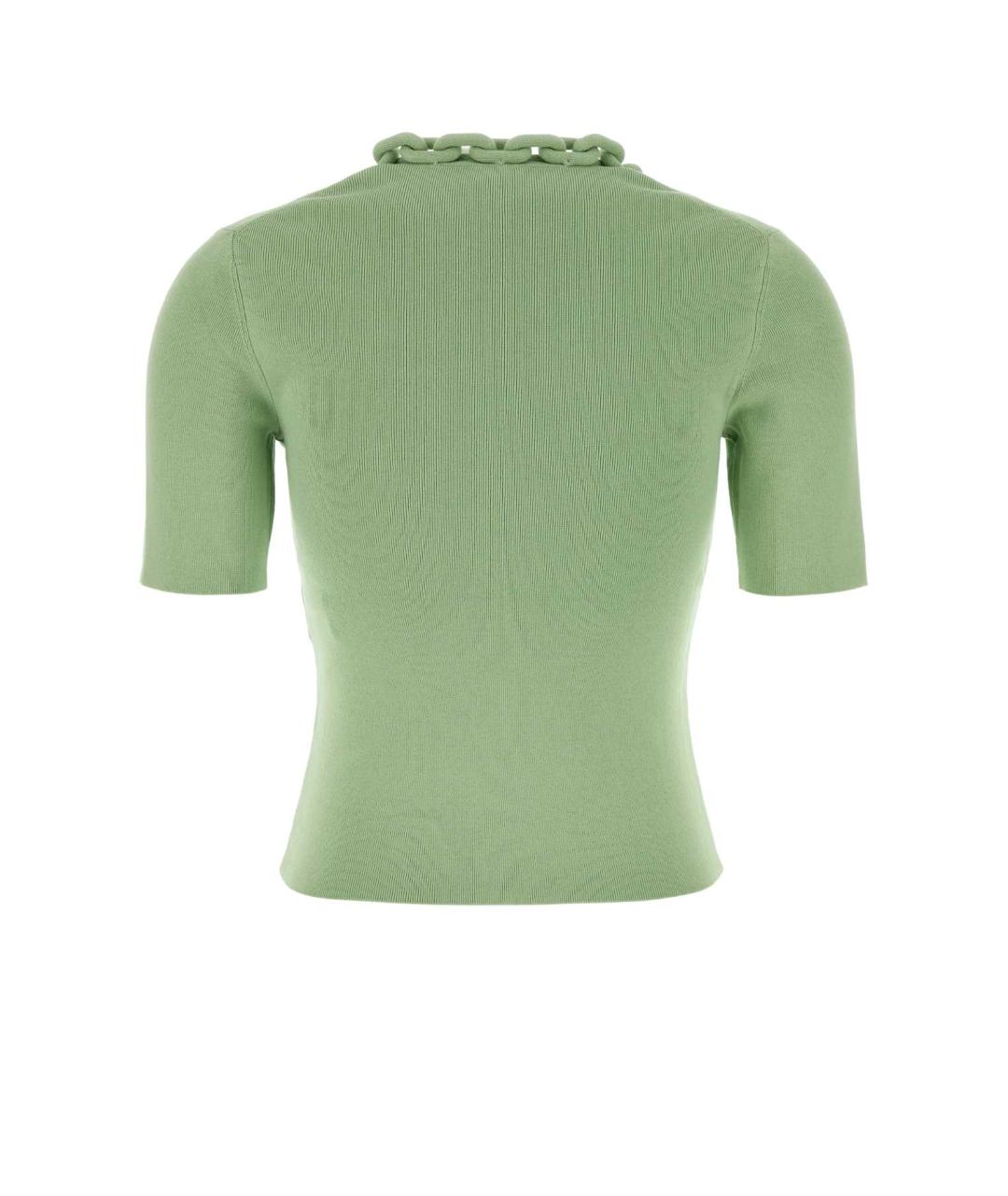 PACO RABANNE Зеленый шелковый джемпер / свитер, фото 2