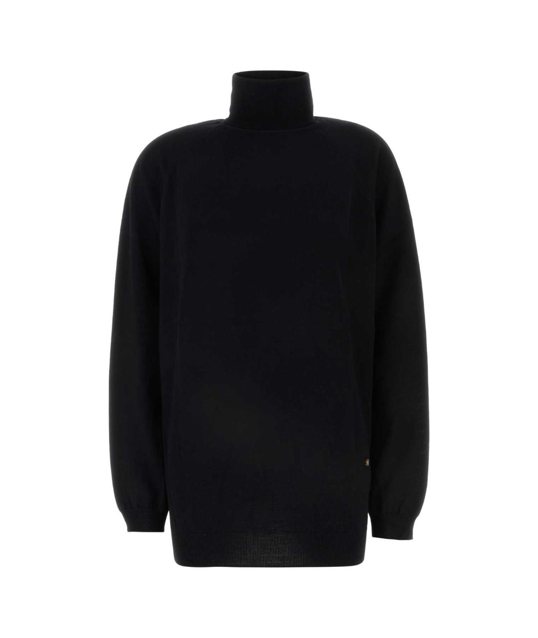 MOSCHINO Черный шерстяной джемпер / свитер, фото 1