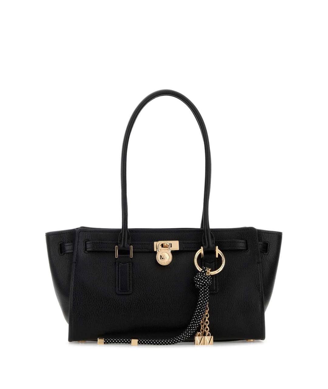 MICHAEL KORS Черная кожаная сумка тоут, фото 1