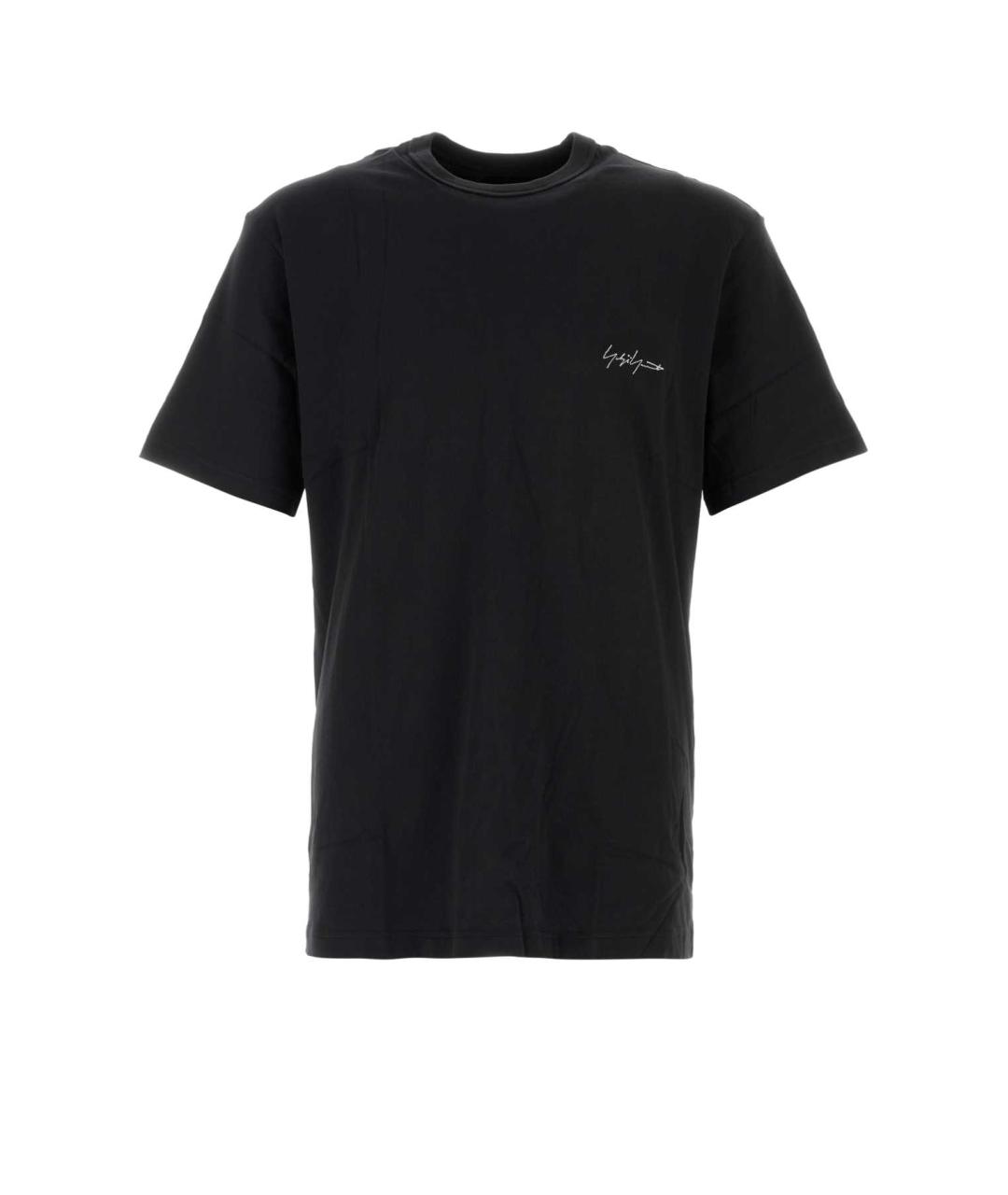 Y-3 Черная хлопковая футболка, фото 1