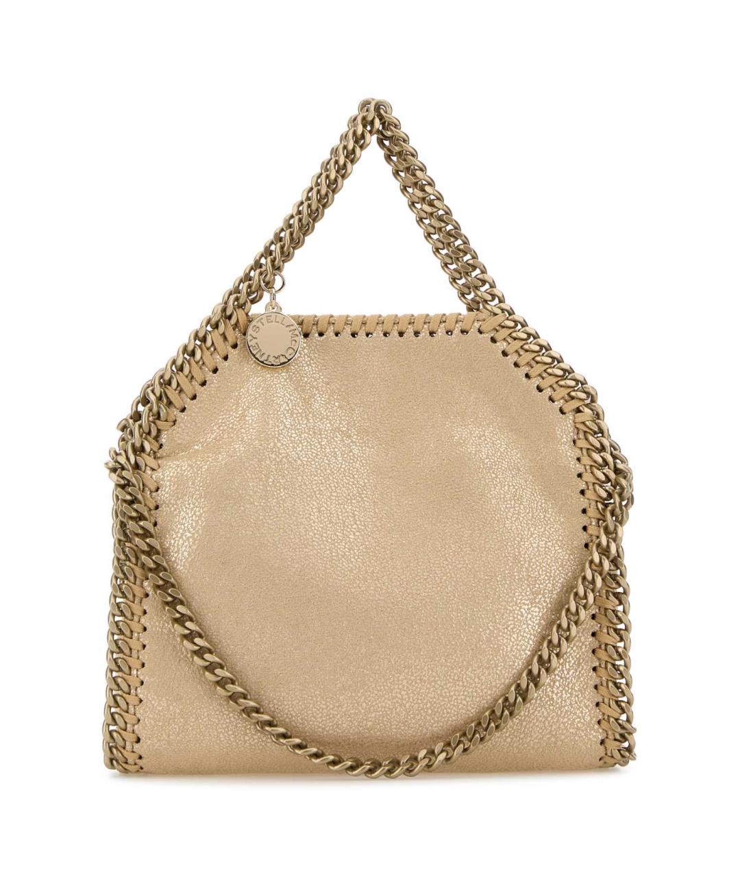 STELLA MCCARTNEY Золотая сумка тоут из искусственной кожи, фото 1