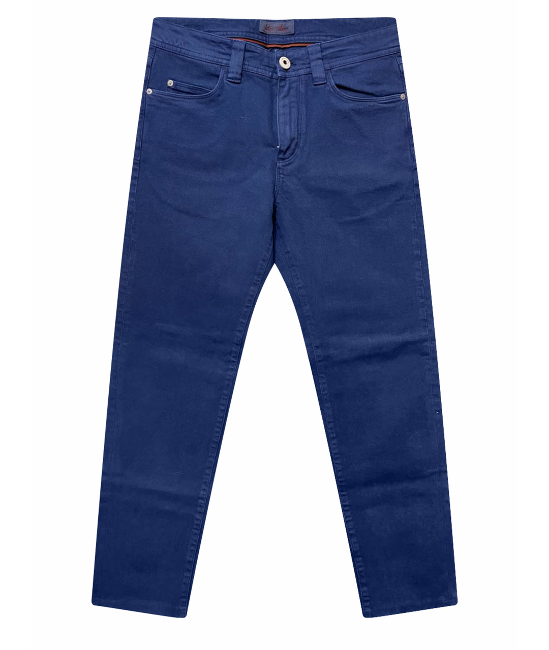 LORO PIANA Синие хлопковые прямые джинсы, фото 1