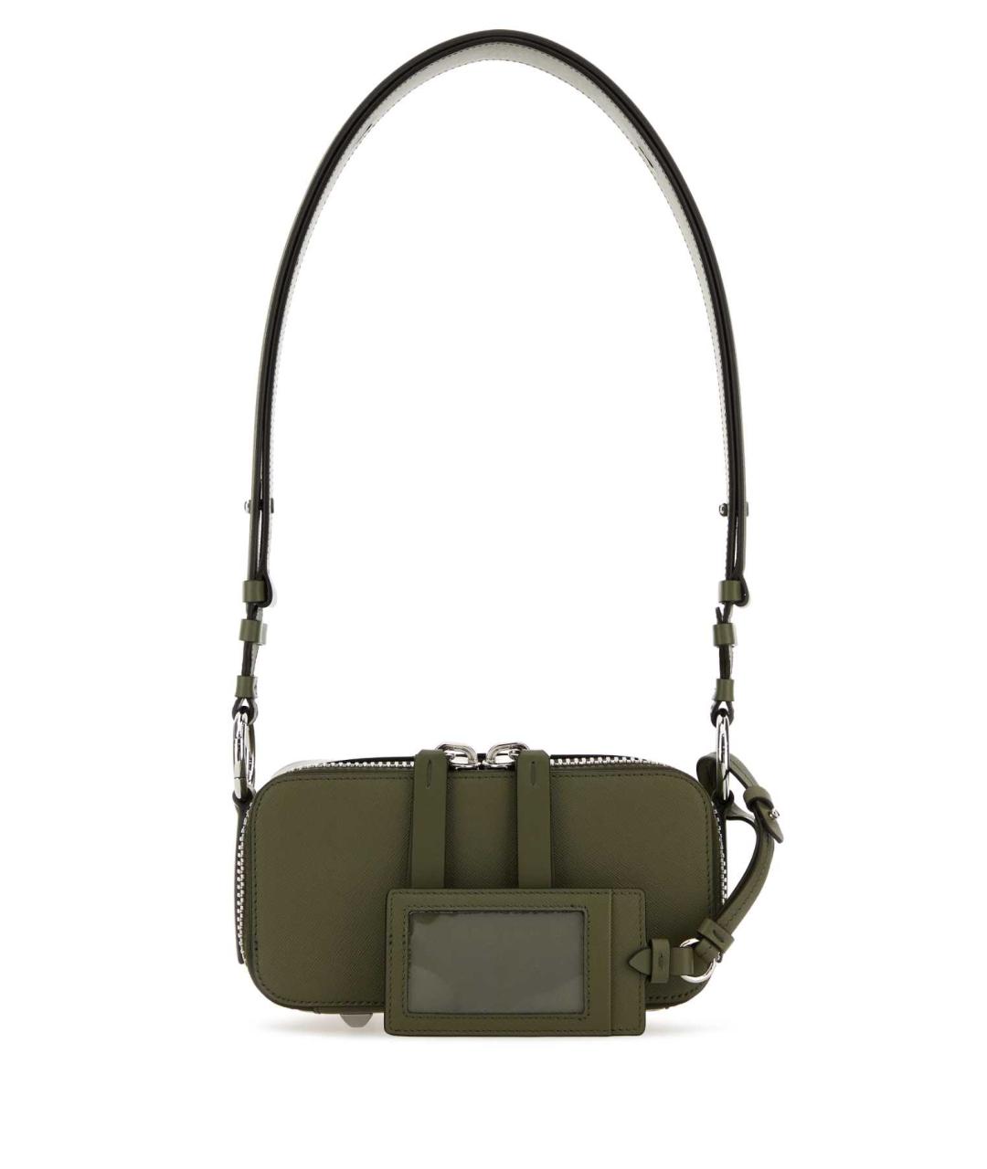 MAISON MARGIELA Зеленая кожаная сумка через плечо, фото 1