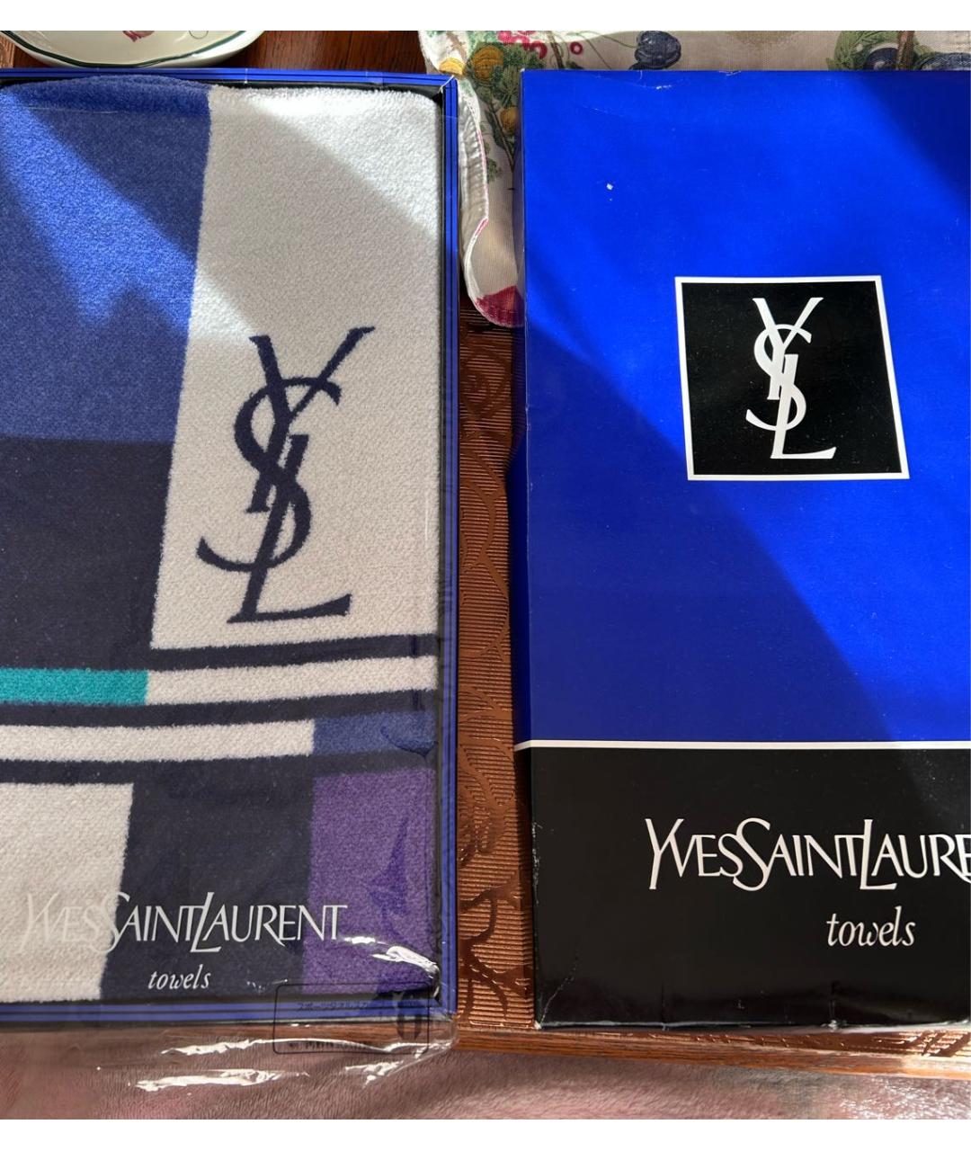 SAINT LAURENT Хлопковое полотенце, фото 2