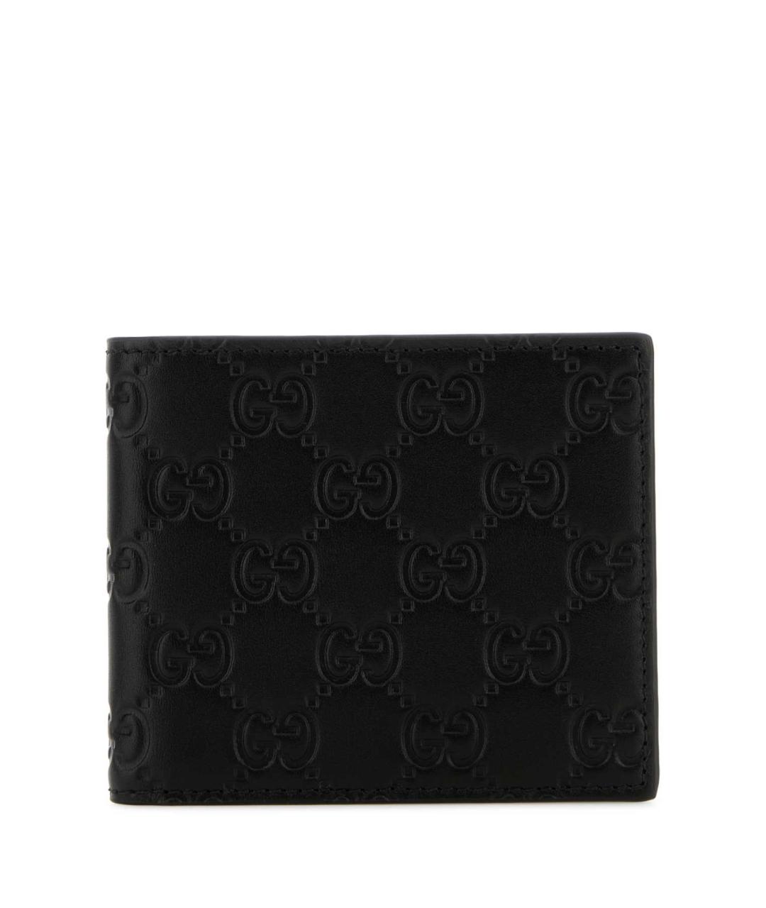 GUCCI Черный кожаный кошелек, фото 1