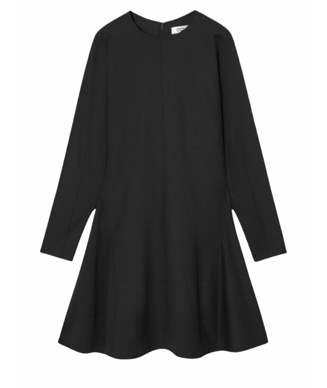 COS Черное полиэстеровое повседневное платье, фото 1