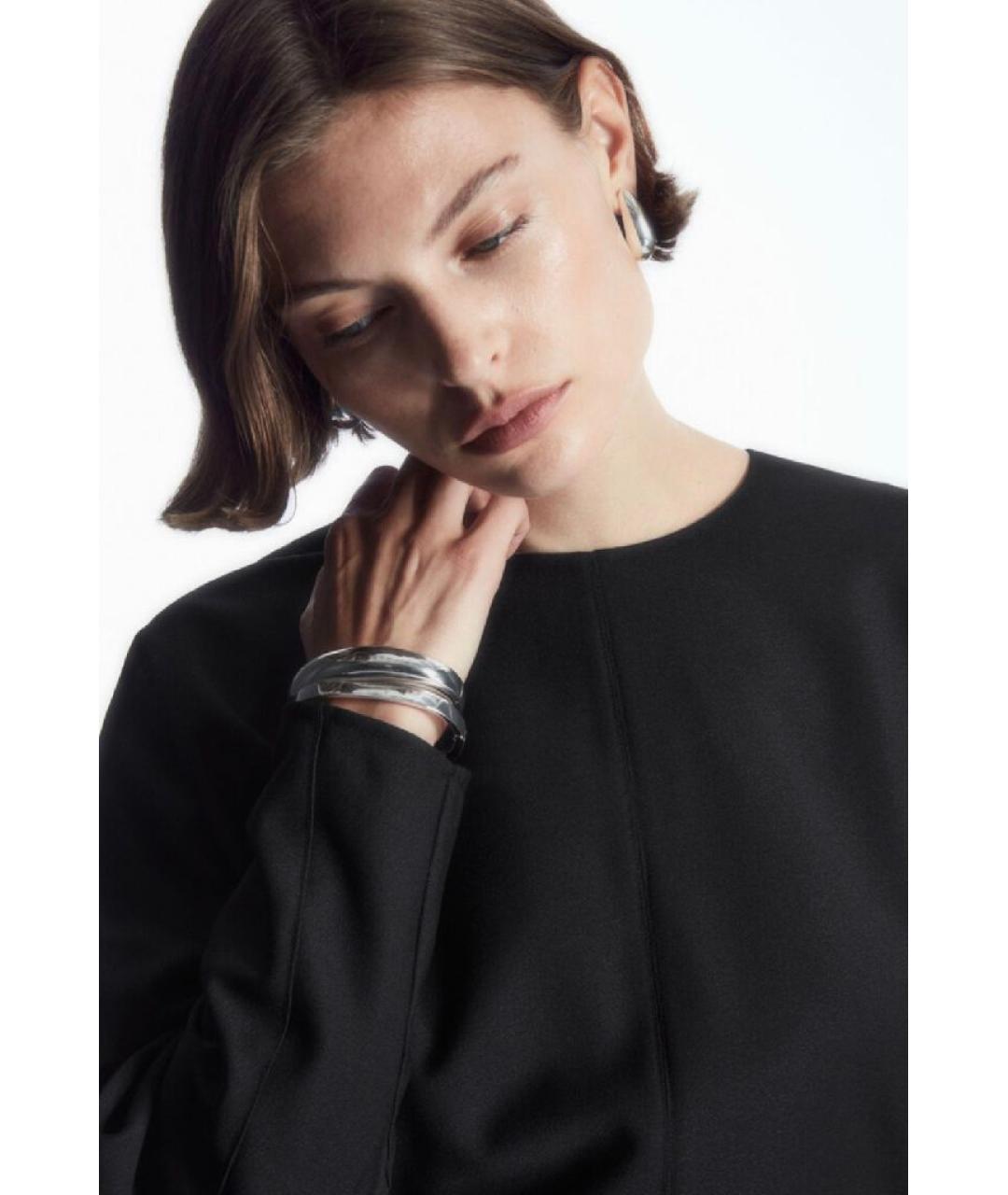 COS Черное полиэстеровое повседневное платье, фото 5