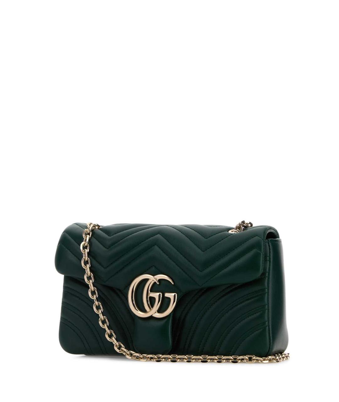 GUCCI Зеленая кожаная сумка через плечо, фото 2