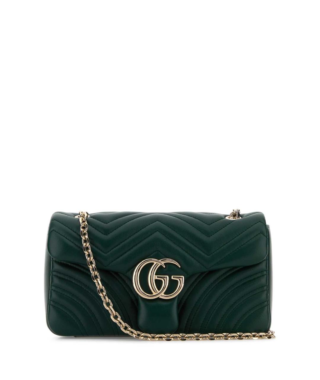 GUCCI Зеленая кожаная сумка через плечо, фото 1