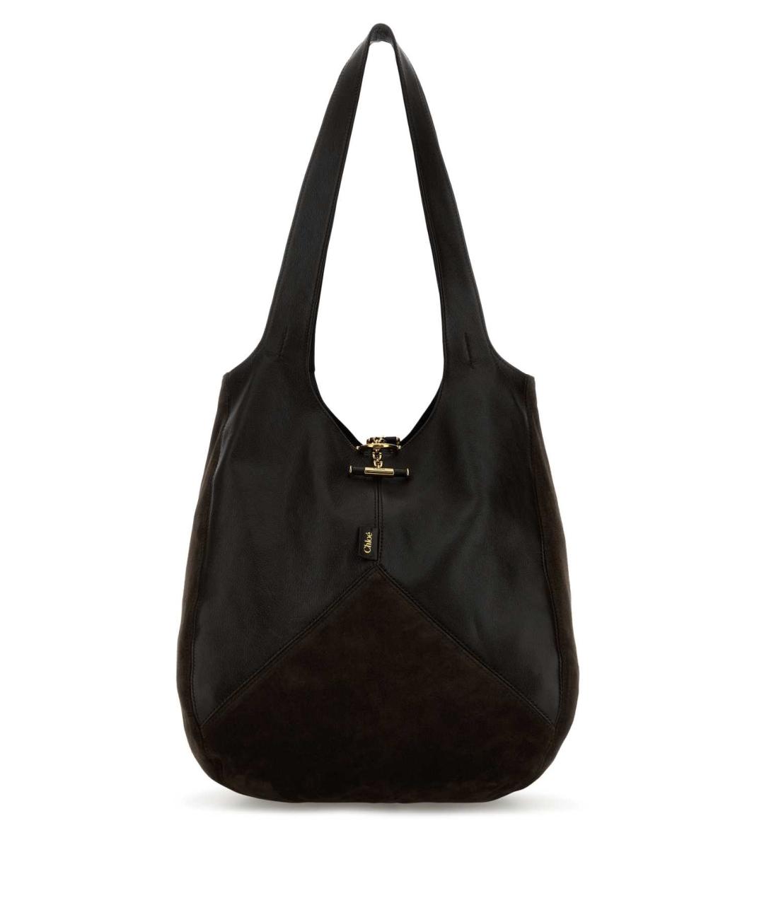 CHLOE Коричневая кожаная сумка через плечо, фото 1