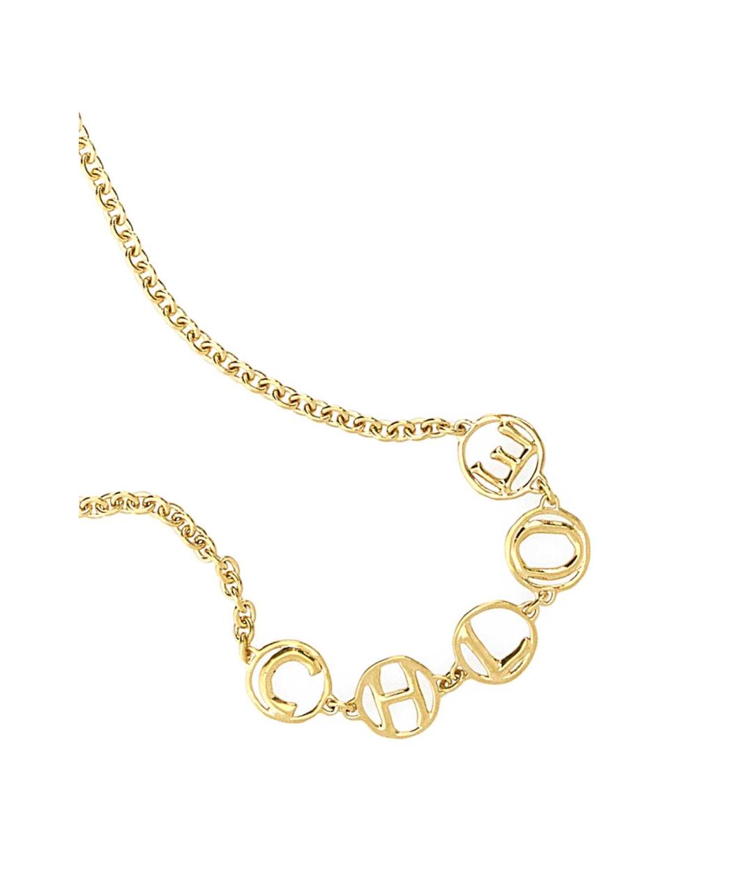 CHLOE Золотая латунная подвеска, фото 2