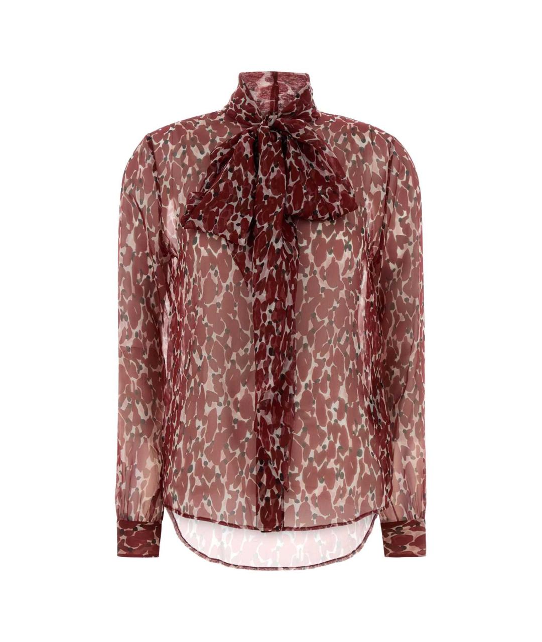 SAINT LAURENT Мульти шелковая рубашка, фото 1