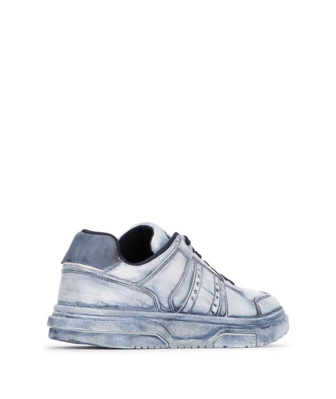 TOMMY HILFIGER Темно-синие кожаные кроссовки, фото 3