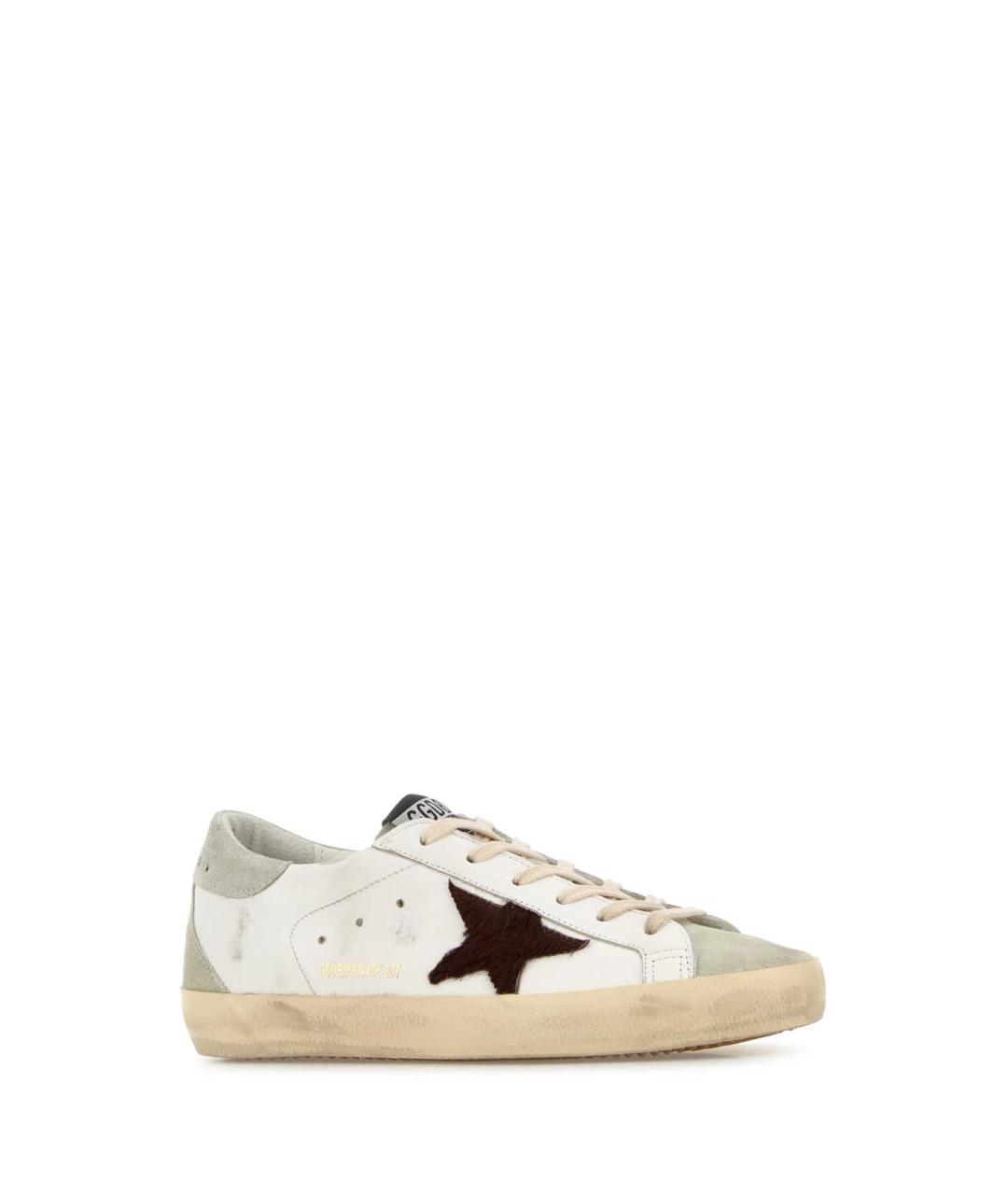 GOLDEN GOOSE DELUXE BRAND Белые кожаные кроссовки, фото 2