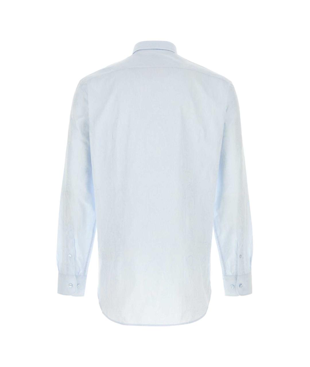 ETRO Голубая хлопковая кэжуал рубашка, фото 2