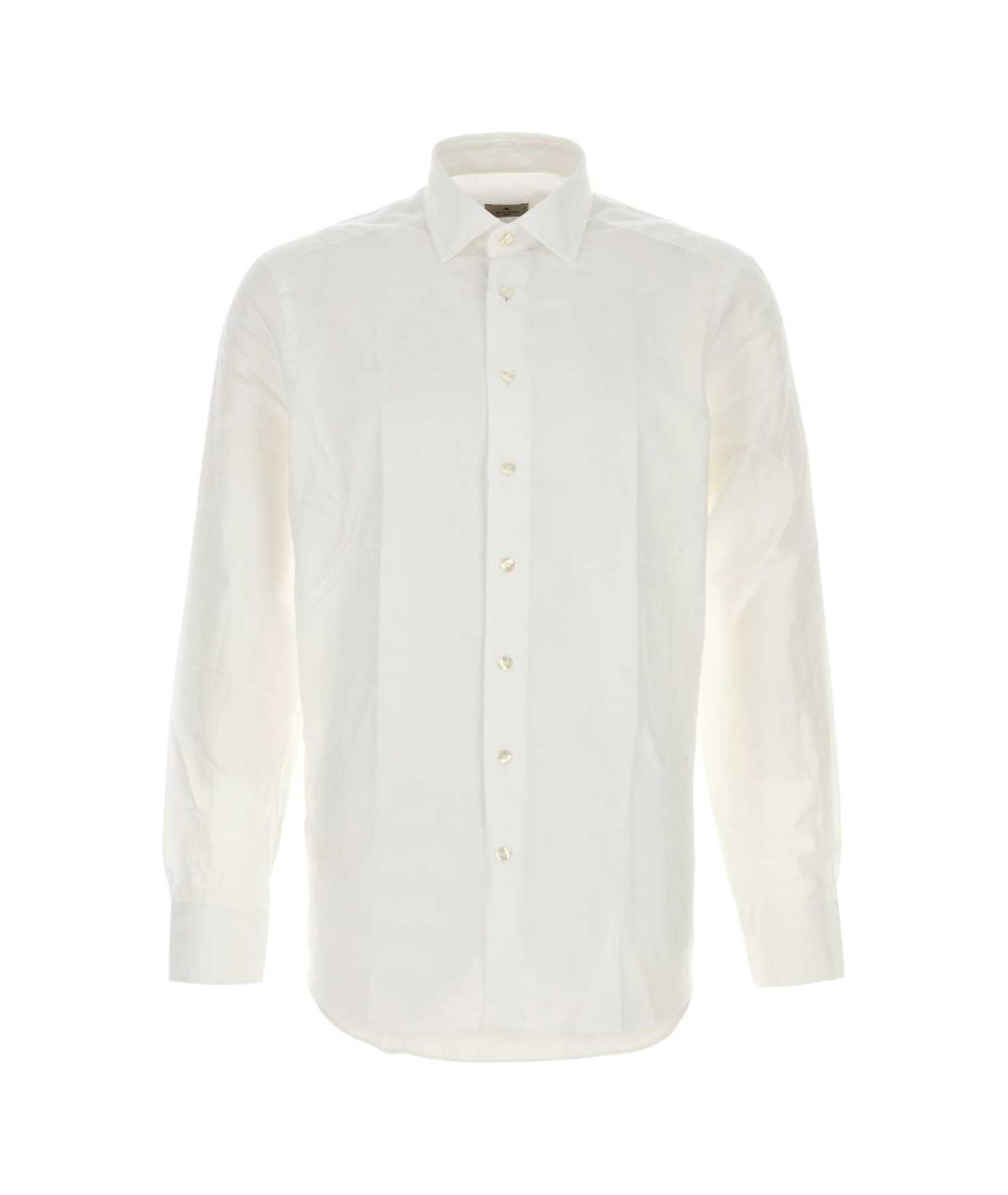 ETRO Белая хлопковая классическая рубашка, фото 1