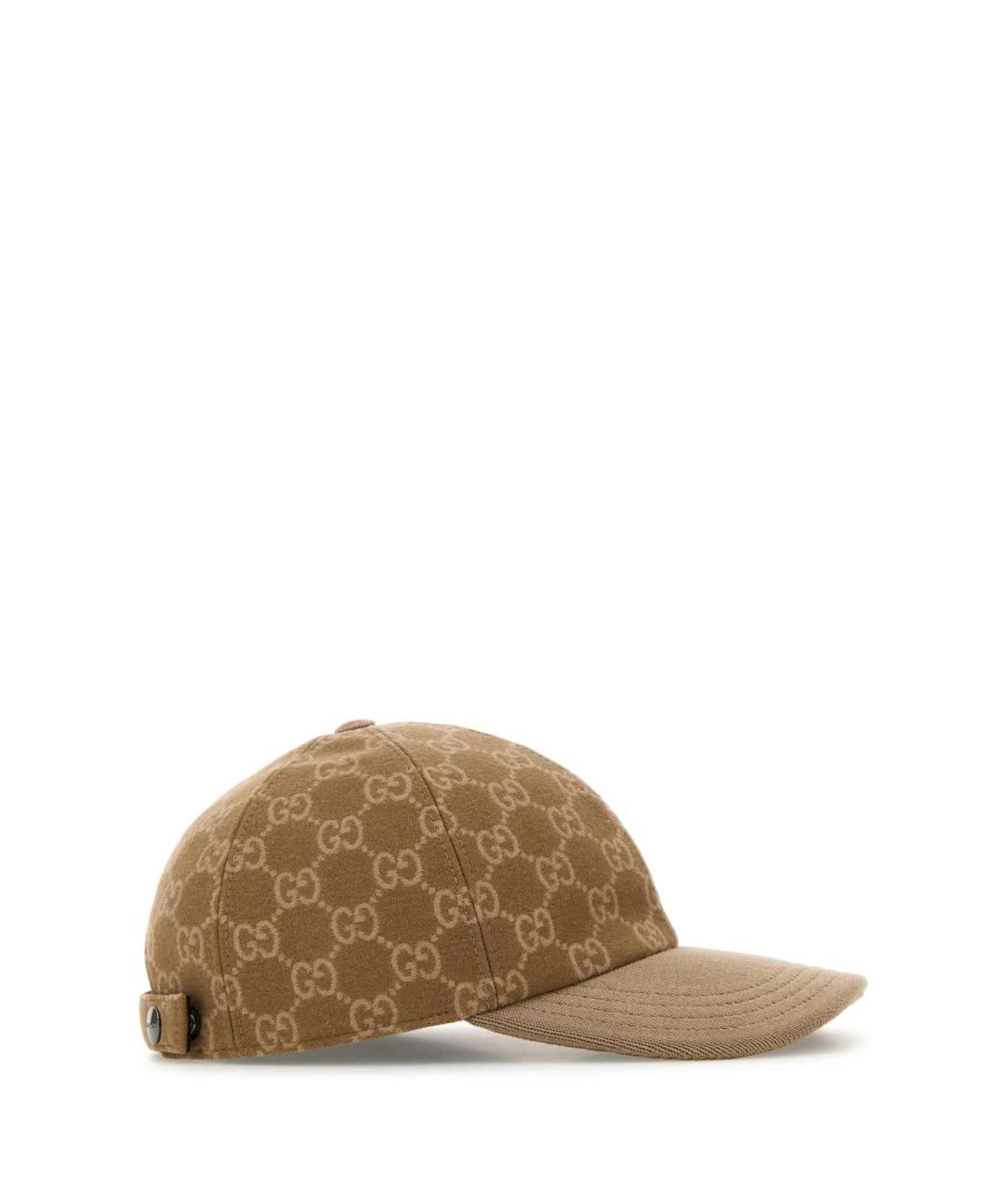 GUCCI Бежевая шерстяная кепка/бейсболка, фото 2