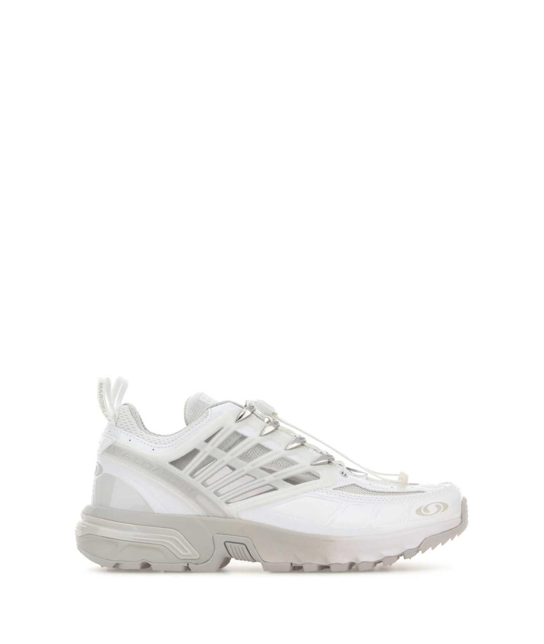 MM6 MAISON MARGIELA Белые текстильные низкие кроссовки / кеды, фото 1