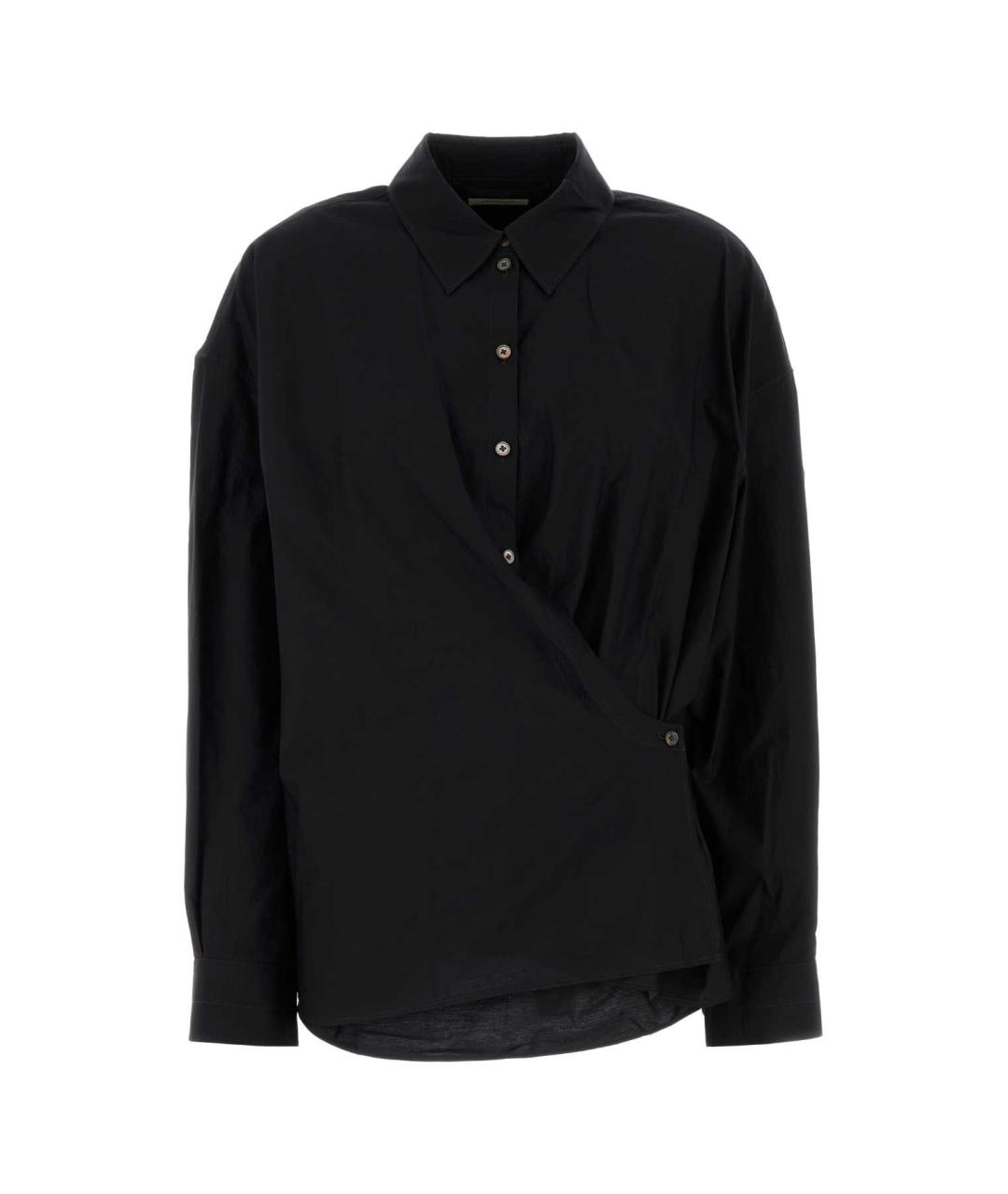 LEMAIRE Черная хлопковая рубашка, фото 1