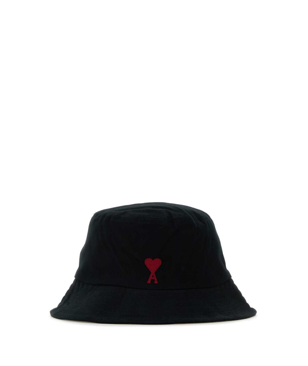 Ami Paris Черная хлопковая панама, фото 1