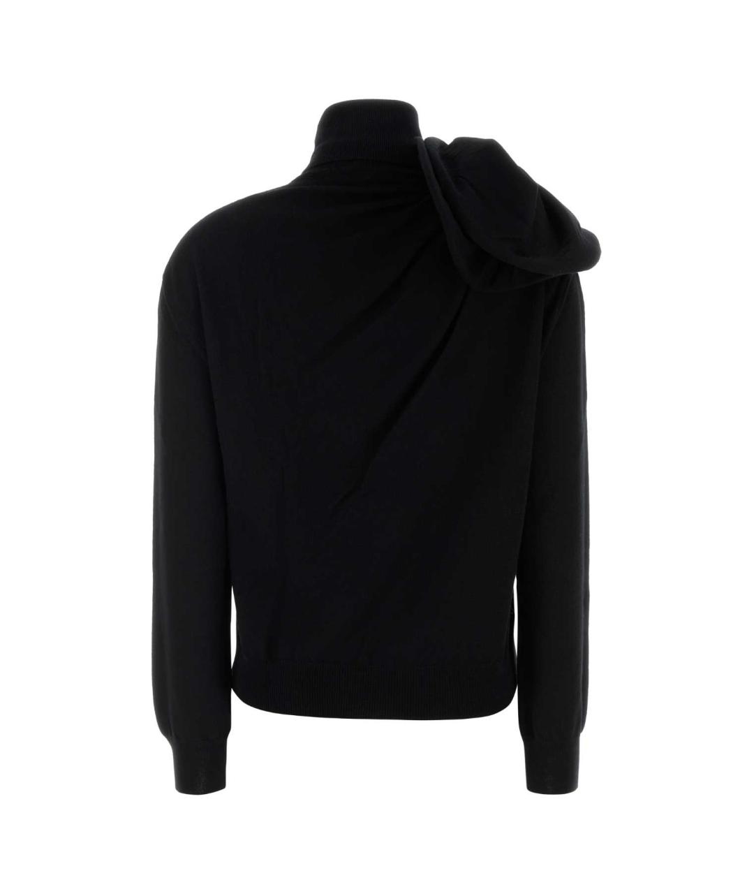 MOSCHINO Черный шерстяной джемпер / свитер, фото 2