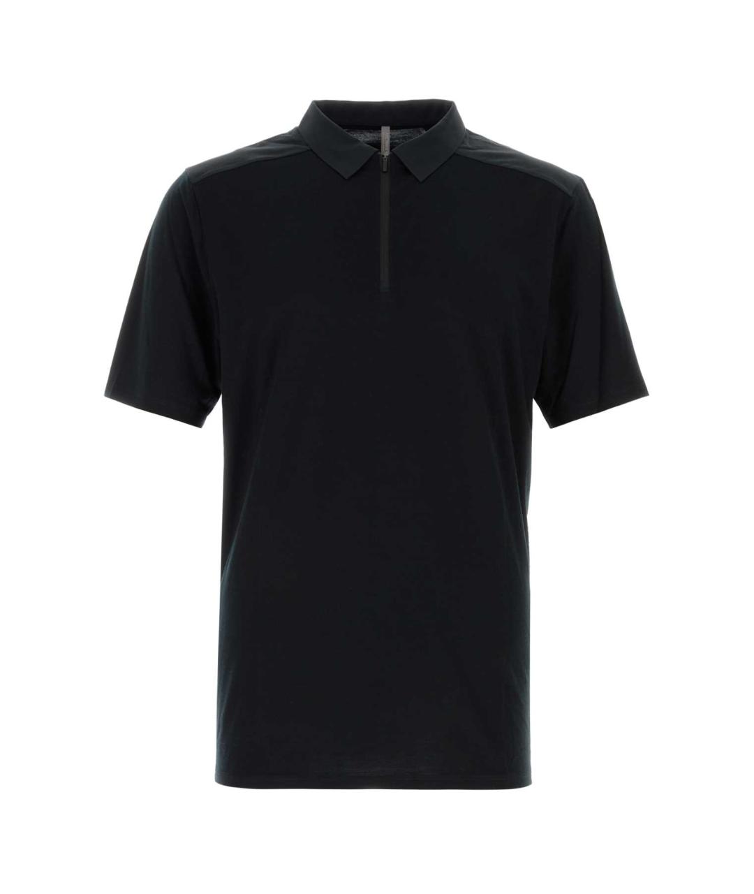 VEILANCE Черное поло с коротким рукавом, фото 1
