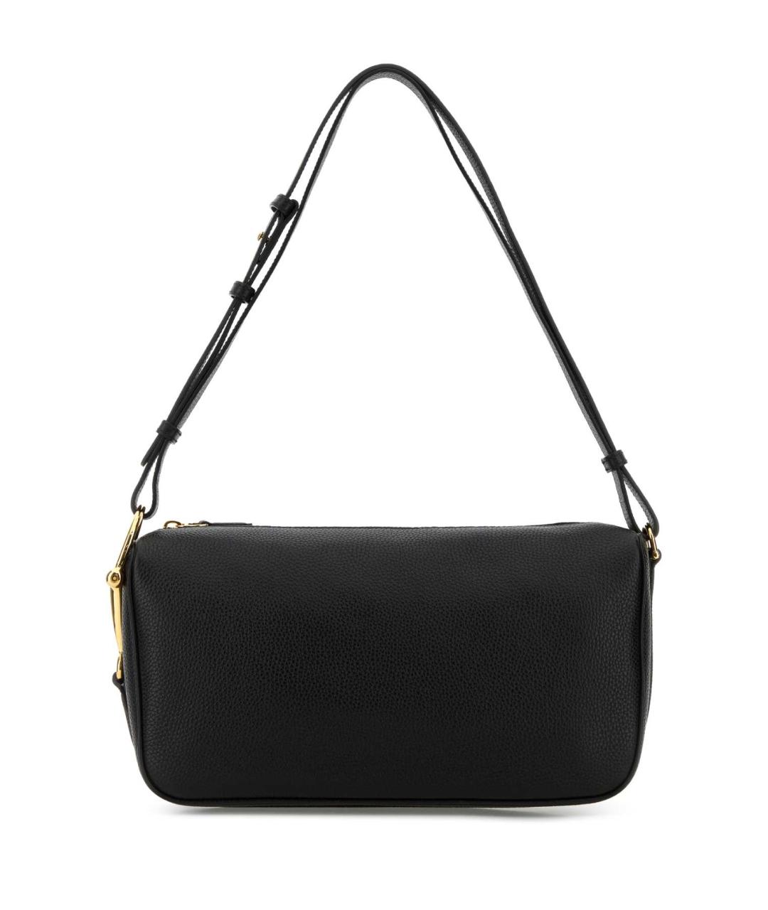 GUCCI Черная кожаная сумка через плечо, фото 1