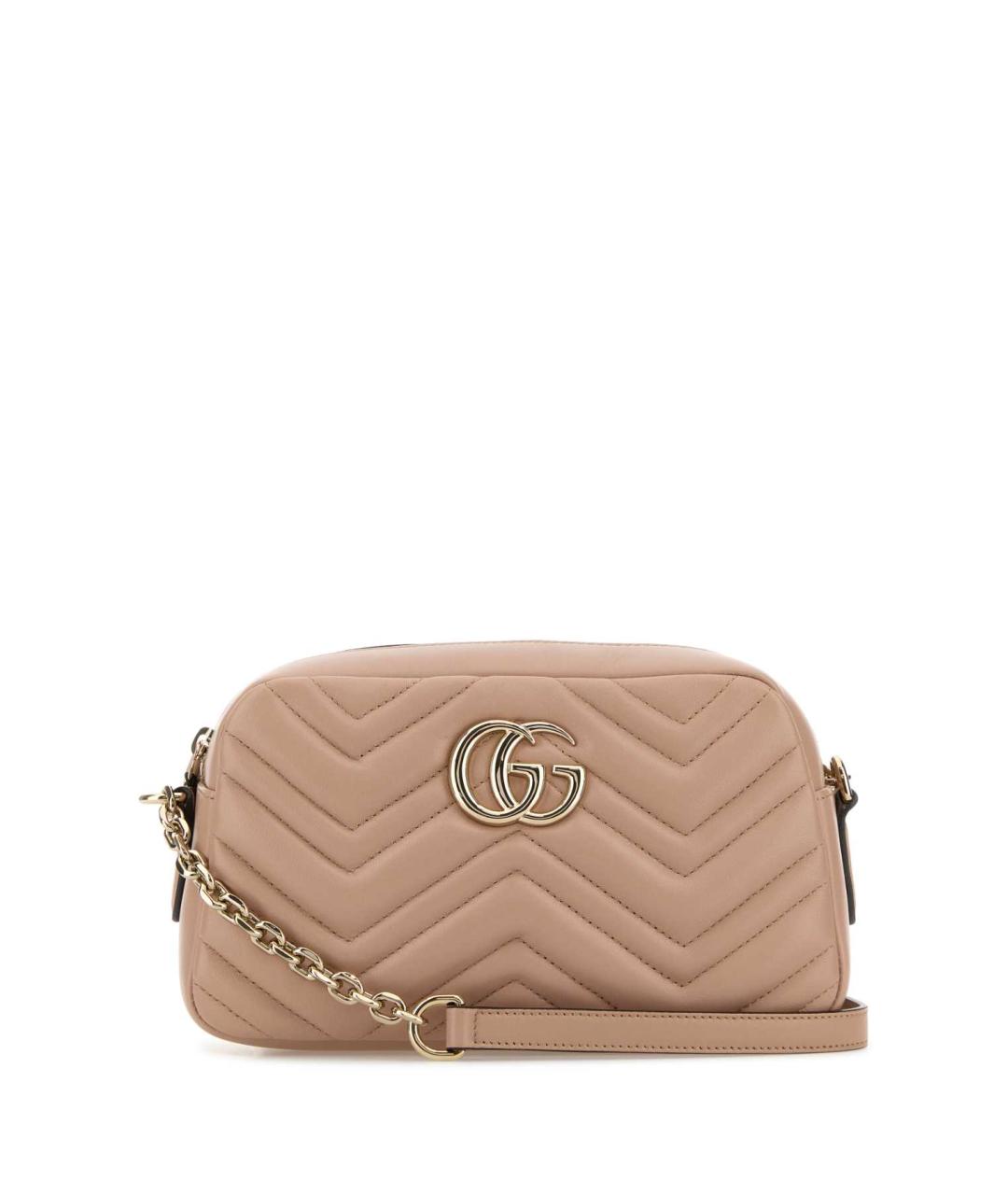 GUCCI Розовая кожаная сумка через плечо, фото 1