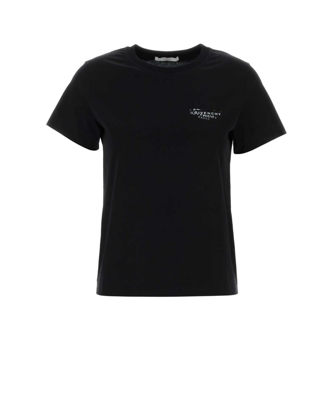 GIVENCHY Черная хлопковая футболка, фото 1