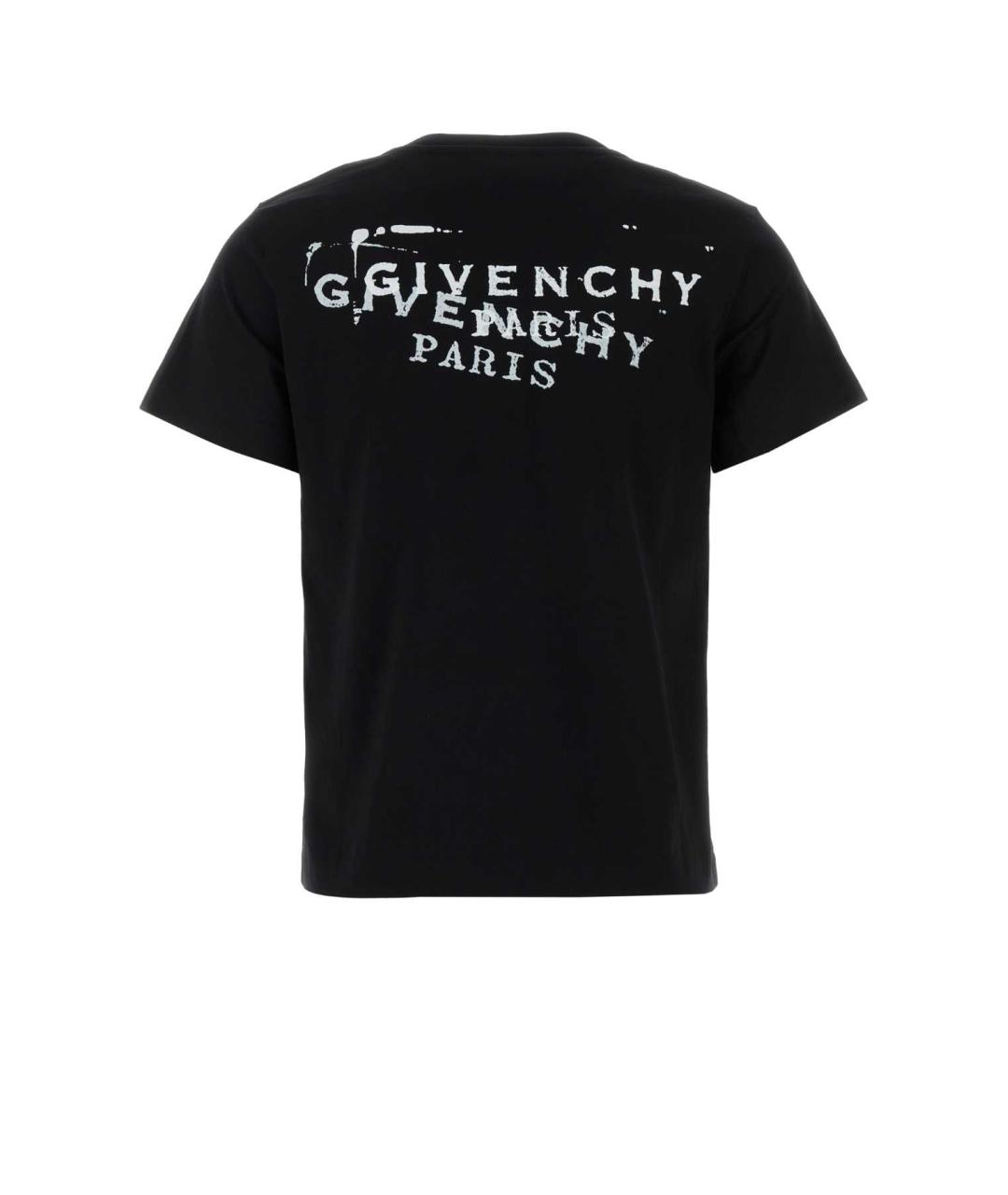 GIVENCHY Черная хлопковая футболка, фото 2