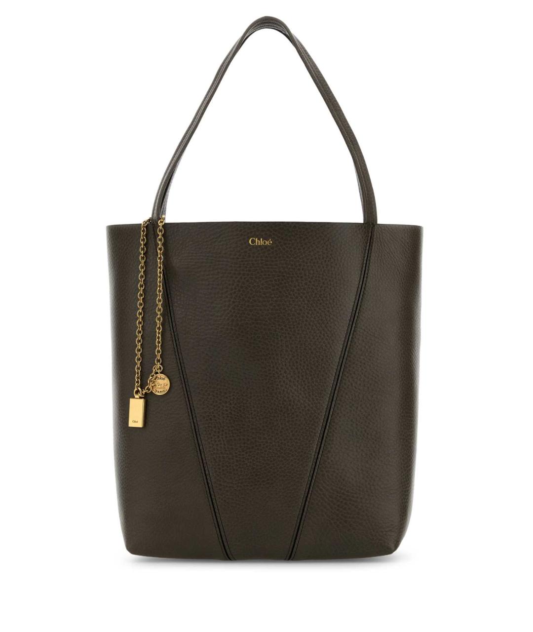 CHLOE Коричневая кожаная сумка тоут, фото 1
