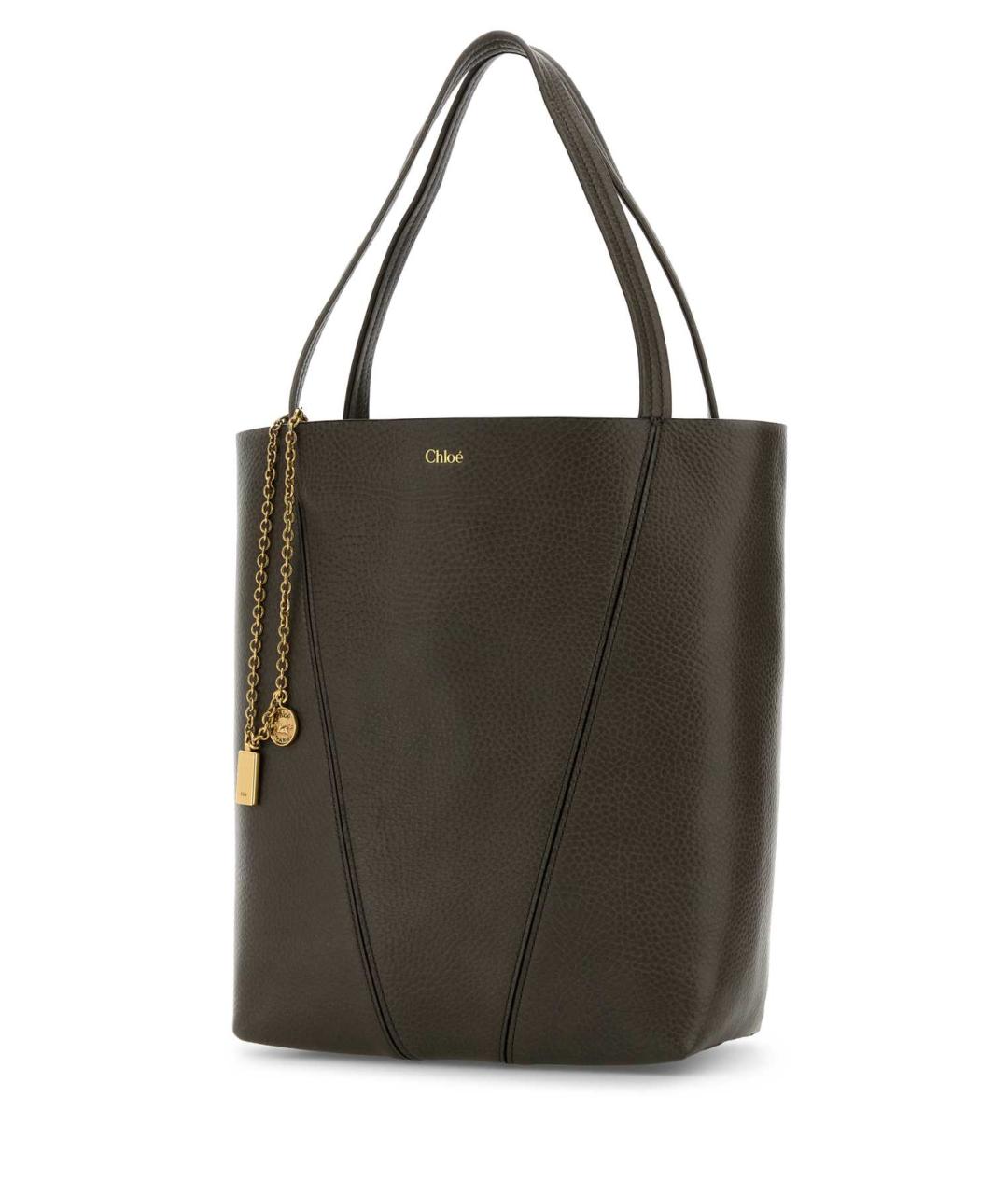 CHLOE Коричневая кожаная сумка тоут, фото 2