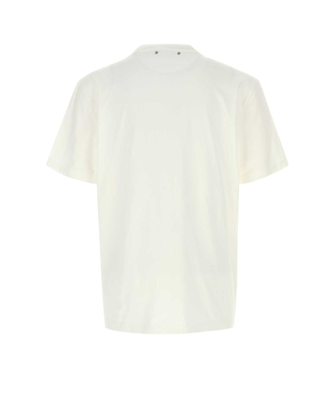 GOLDEN GOOSE DELUXE BRAND Белая хлопковая футболка, фото 2