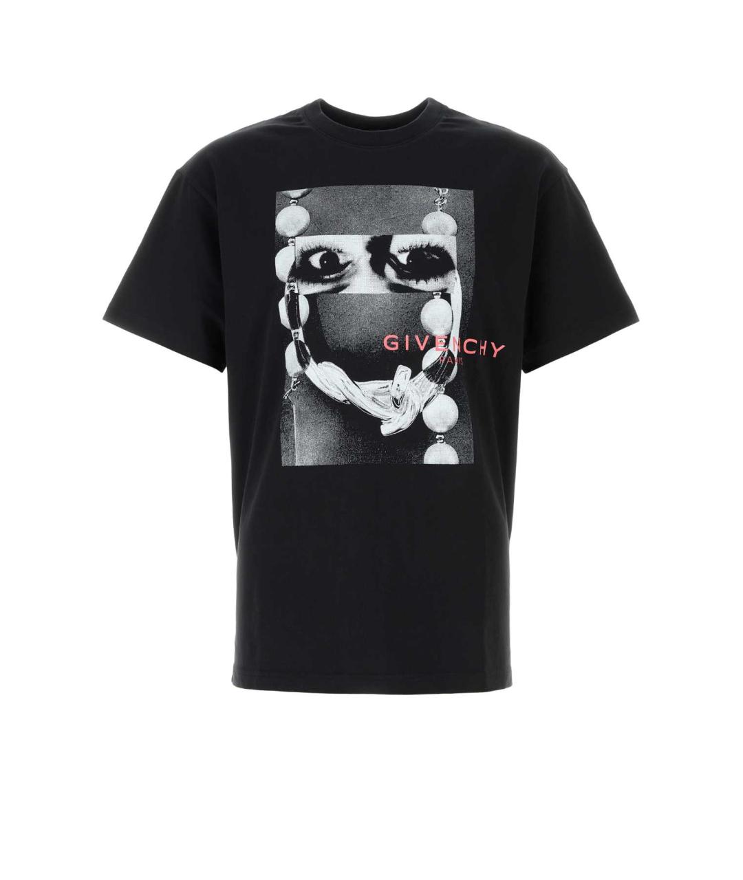 GIVENCHY Черная хлопковая футболка, фото 1
