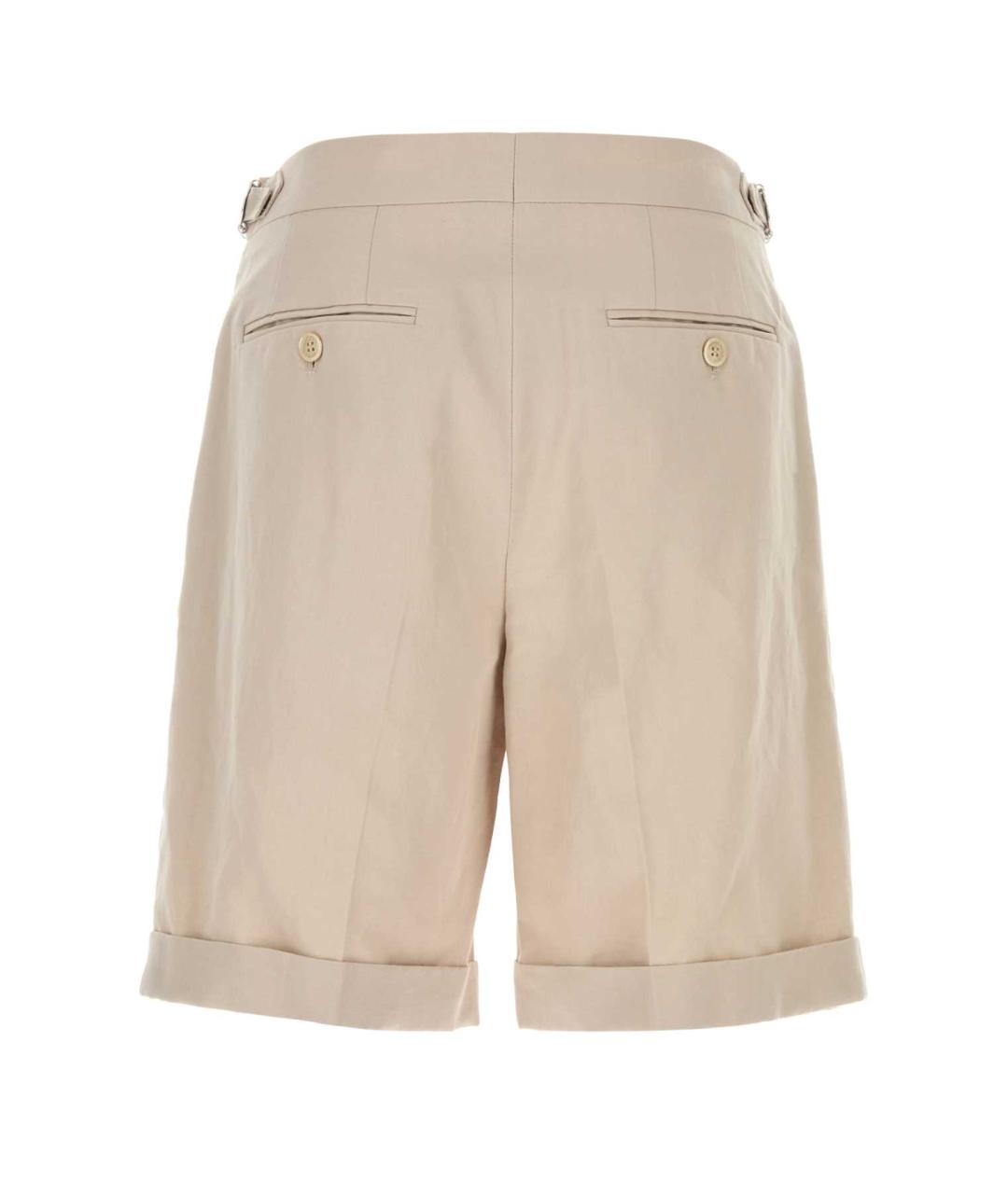 BRUNELLO CUCINELLI Бежевые хлопковые шорты, фото 2