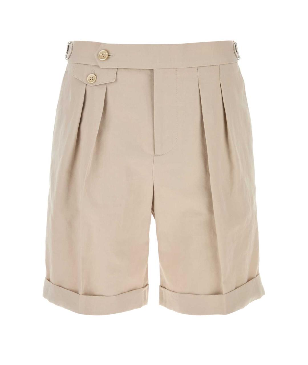 BRUNELLO CUCINELLI Бежевые хлопковые шорты, фото 1