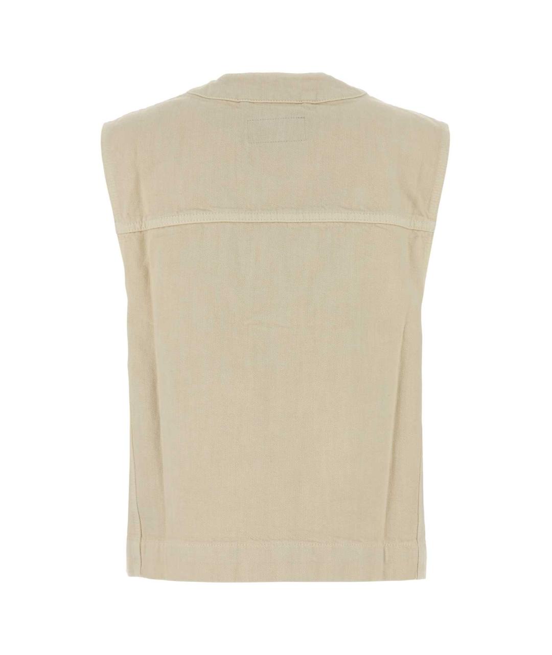 LEMAIRE Бежевый хлопковый жилет, фото 2