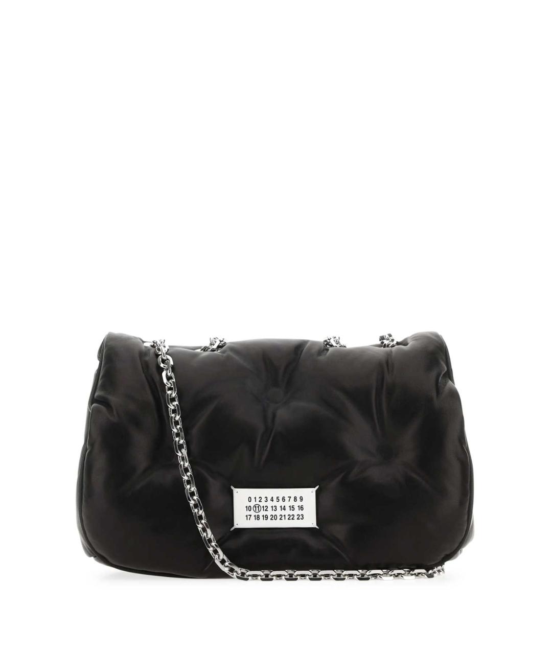 MAISON MARGIELA Черная кожаная сумка через плечо, фото 1