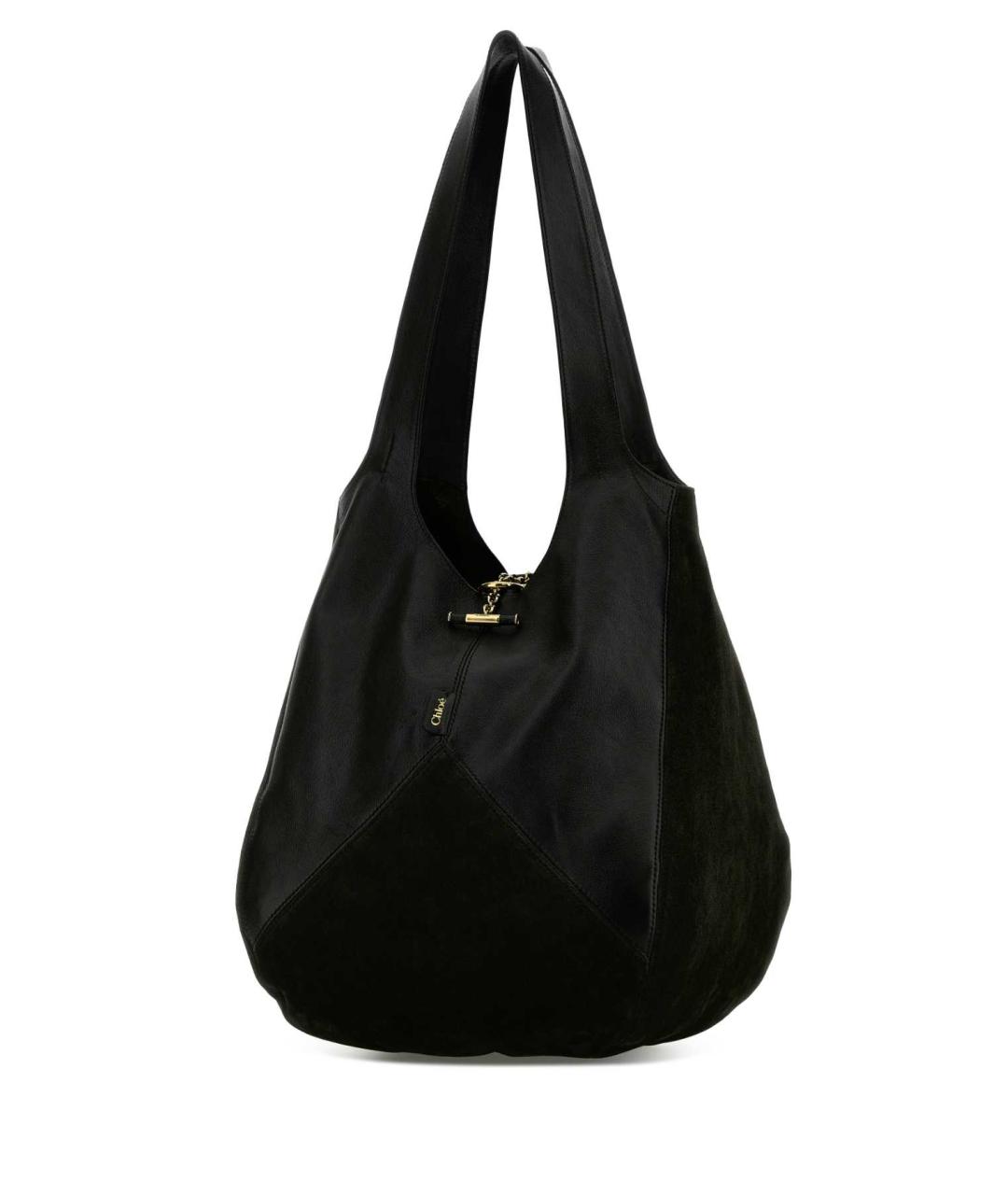 CHLOE Черная кожаная сумка тоут, фото 2