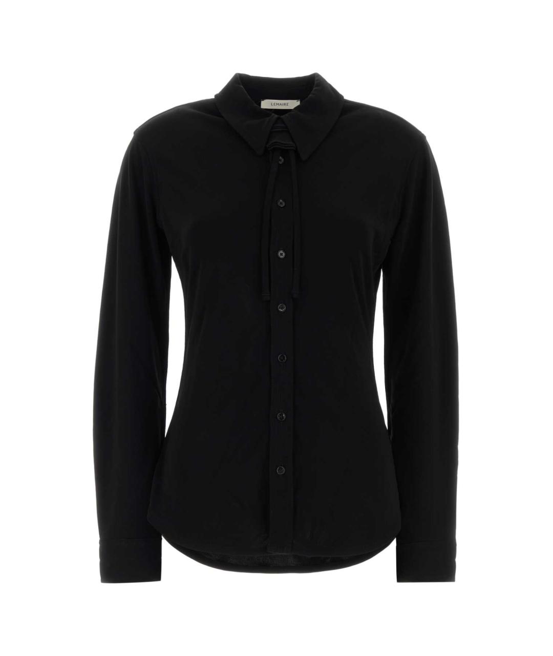 LEMAIRE Черная вискозная рубашка, фото 1